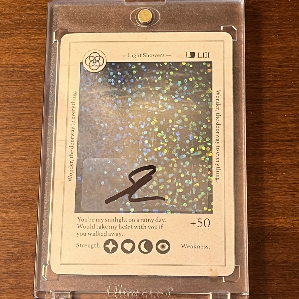 SIGNED Shawn Mendes Trading Card • Wonder Album (Light Showers)